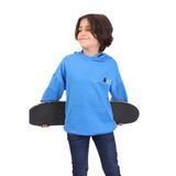 TOONTOY Erkek Çocuk Baskılı Kapüşonlu Sweatshirt, 6-7 Yaş, 22661, Saks, erkek-çocuk