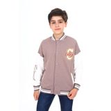 Toontoy Erkek Çocuk Baskılı Kolej Hırka Acı Kahve 6-7 YAŞ