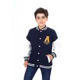 Toontoy Erkek Çocuk Baskılı Kolej Hırka Lacivert 13-14 YAŞ