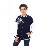Toontoy Erkek Çocuk Baskılı Kolej Hırka Lacivert 6-7 YAŞ