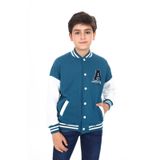 Toontoy Erkek Çocuk Baskılı Kolej Hırka Petrol Mavi 12-13 YAŞ