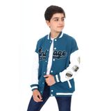 Toontoy Erkek Çocuk Baskılı Kolej Hırka Petrol Mavi 6-7 YAŞ