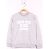 Toontoy Erkek Çocuk Baskılı Sweatshirt - 1 Yaş - Gri Melanj