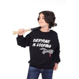 TOONTOY Erkek Çocuk Baskılı Sweatshirt, 10-11 Yaş, 22677, Siyah, erkek-çocuk