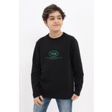 Toontoy Erkek Çocuk Baskılı Sweatshirt - 10 Yaş - Siyah