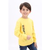Toontoy Erkek Çocuk Baskılı Sweatshirt - 2 Yaş - Sarı