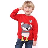Toontoy Erkek Çocuk Baskılı Sweatshirt - 3 Yaş - Kırmızı