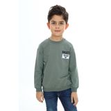 Toontoy Erkek Çocuk Baskılı Sweatshirt - 3 Yaş - Yeşil