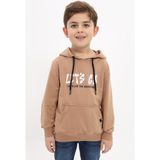 Toontoy Erkek Çocuk Baskılı Sweatshirt - 4 Yaş - Kahverengi
