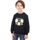 Toontoy Erkek Çocuk Baskılı Sweatshirt - 4 Yaş - Siyah