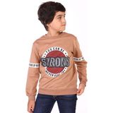 Toontoy Erkek Çocuk Baskılı Sweatshirt - 5 Yaş - Kırmızı