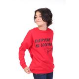 TOONTOY Erkek Çocuk Baskılı Sweatshirt, 6-7 Yaş, 22677, Kırmızı, erkek-çocuk