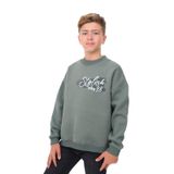 TOONTOY Erkek Çocuk Baskılı Sweatshirt, 6-7 Yaş, 24316, Yeşil, erkek-çocuk