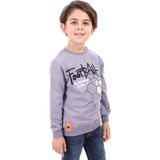 Toontoy Erkek Çocuk Baskılı Sweatshirt - 6 Yaş - Koyu Gri