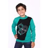 Toontoy Erkek Çocuk Baskılı Sweatshirt - 6 Yaş - Yeşil