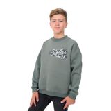 TOONTOY Erkek Çocuk Baskılı Sweatshirt, 8-9 Yaş, 24316, Yeşil, erkek-çocuk