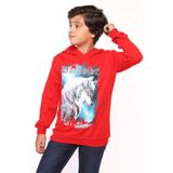 Toontoy Erkek Çocuk Baskılı Sweatshirt - 8 Yaş - Kırmızı