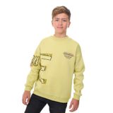 Toontoy Erkek Çocuk Baskılı Sweatshirt Açık Yeşil 12-13 YAŞ