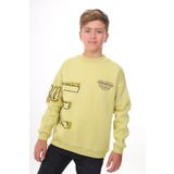 Toontoy Erkek Çocuk Baskılı Sweatshirt Açık Yeşil 6-7 YAŞ