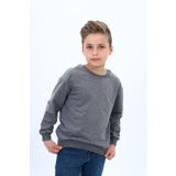 Toontoy Erkek Çocuk Baskılı Sweatshirt Antrasit Melanj 13-14 YAŞ