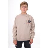 Toontoy Erkek Çocuk Baskılı Sweatshirt Bej 8-9 YAŞ
