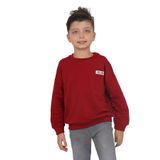Toontoy Erkek Çocuk Baskılı Sweatshirt Bordo 10 YAŞ