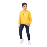 Toontoy Erkek Çocuk Baskılı Sweatshirt Hardal 8-9 YAŞ