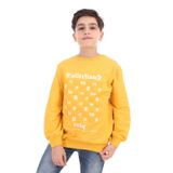 Toontoy Erkek Çocuk Baskılı Sweatshirt Hardal 8 YAŞ