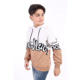 Toontoy Erkek Çocuk Baskılı Sweatshirt Kahverengi 5 YAŞ