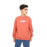 Toontoy Erkek Çocuk Baskılı Sweatshirt Kiremit 6-7 YAŞ