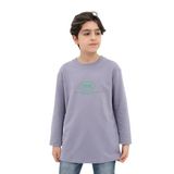 Toontoy Erkek Çocuk Baskılı Sweatshirt Koyu Gri 10 YAŞ