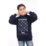 Toontoy Erkek Çocuk Baskılı Sweatshirt Lacivert 7 YAŞ