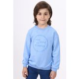 Toontoy Erkek Çocuk Baskılı Sweatshirt Mavi 3 YAŞ
