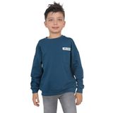 Toontoy Erkek Çocuk Baskılı Sweatshirt Petrol Mavi 12 YAŞ