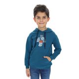 Toontoy Erkek Çocuk Baskılı Sweatshirt Petrol Mavi 2 YAŞ
