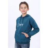 Toontoy Erkek Çocuk Baskılı Sweatshirt Petrol Mavi 8-9 YAŞ
