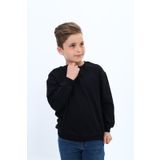 Toontoy Erkek Çocuk Baskılı Sweatshirt Siyah 10-11 YAŞ