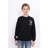 Toontoy Erkek Çocuk Baskılı Sweatshirt Siyah 6-7 YAŞ