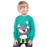 Toontoy Erkek Çocuk Baskılı Sweatshirt Yeşil 1 YAŞ