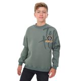 Toontoy Erkek Çocuk Baskılı Sweatshirt Yeşil 12-13 YAŞ