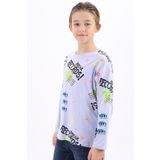 Toontoy Erkek Çocuk Baskılı Tişört - 12 - 13 Yaş - Mavi