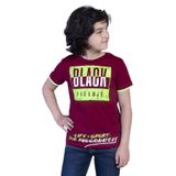 Toontoy Erkek Çocuk Baskılı Tişört Bordo 8 YAŞ