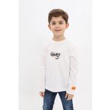 Toontoy Erkek Çocuk Baskılı Tişört Ekru 5 YAŞ