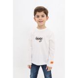 Toontoy Erkek Çocuk Baskılı Tişört Ekru