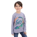 Toontoy Erkek Çocuk Baskılı Tişört Gri 7 YAŞ