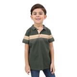 Toontoy Erkek Çocuk Baskılı Tişört Haki 8 YAŞ