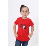Toontoy Erkek Çocuk Baskılı Tişört Kırmızı 3 YAŞ