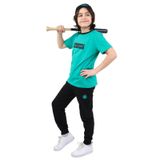 TOONTOY Erkek Çocuk Baskılı Üçlü Eşofman Takım, 6-7 Yaş, 22490, Yeşil, erkek-çocuk