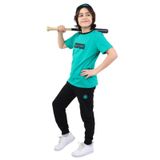 Toontoy Erkek Çocuk Baskılı Üçlü Eşofman Takım Koyu Yeşil 4-5 YAŞ