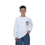 Toontoy Erkek Çocuk Bisiklet Yaka Beli Eteği Lastik Baskılı Sweatshirt 24957